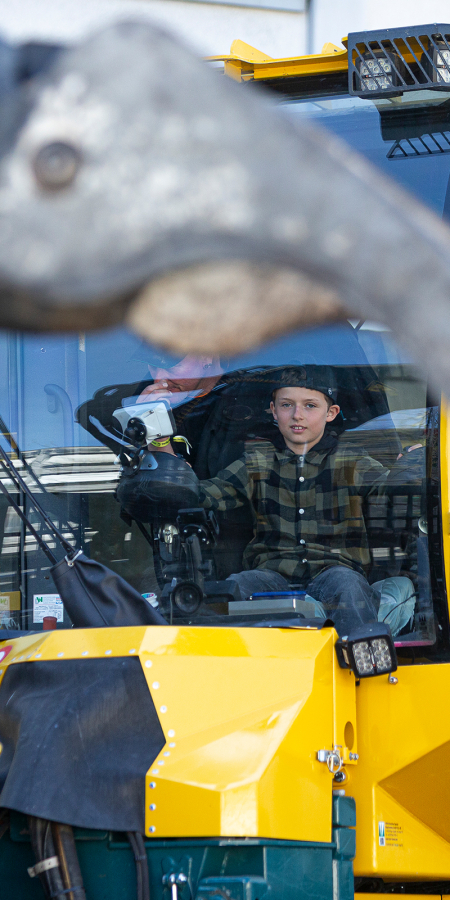 Forwarder Kran im Einsatz 