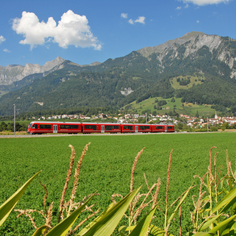 RhB auf dem Weg ins Prättigau