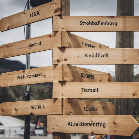 Wegweiser agrischa 2024 (© Tina Gerber) Wegweiser agrischa 2024