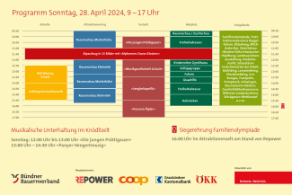 Tagesprogramm agrischa Grüsch, 28. April 2024