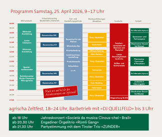 Programm Samstag agrischa 2026 Zernez