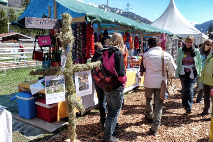 Der Handwerker- und Produktemarkt ist immer gut besucht.