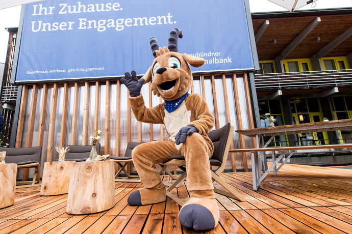 GKB-Maskottchen Cornell (© GKB) GKB-Maskottchen Cornell