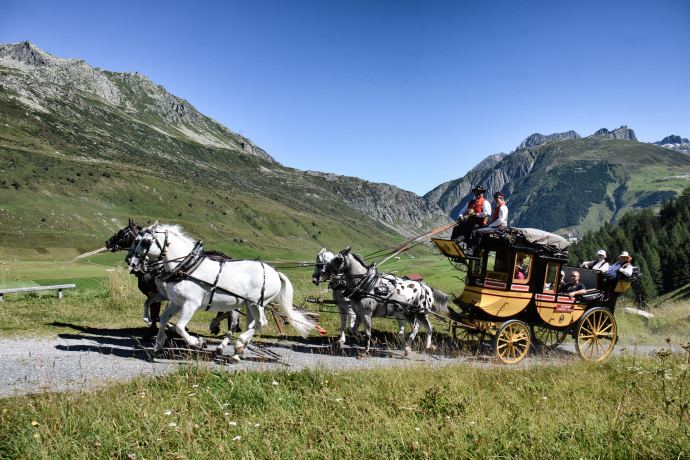 Einer der Höhepunkte am Umzug: Die Gotthard-Postkutsche