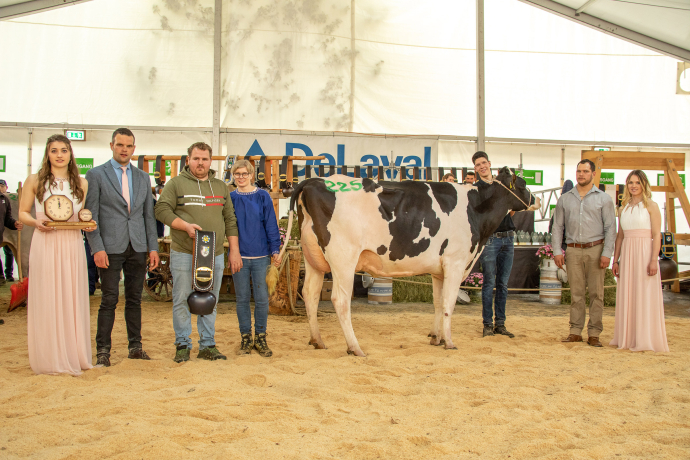 Schöneuter & Rassensiegerin Holstein agrischa 2023 (© Braunvieh Schweiz) Schöneuter & Rassensiegerin Holstein agrischa 2023
