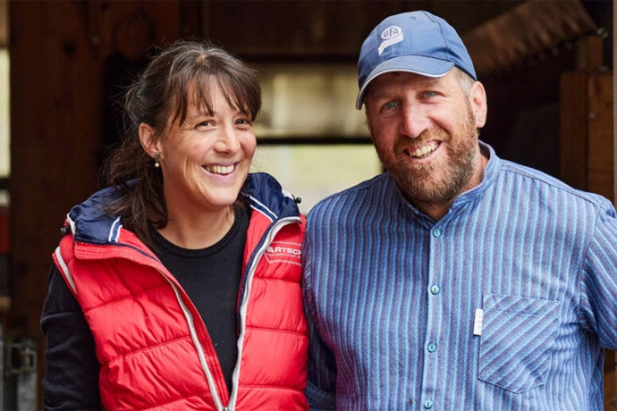 Ladina und Abraham Lötscher aus Pany.