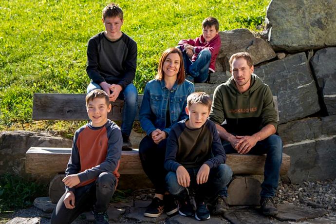 Familie Seraina und Samuel Hartmann, Fideris